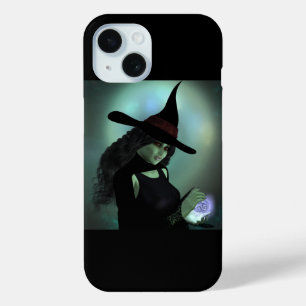 魔女が呪文を唱える iPhone 15ケース