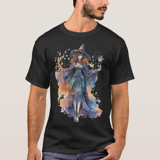 魔女が呪文を唱える Tシャツ (正面)