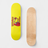 魔女が怖いハロウィンおもしろいを縫う スケートボード (正面)