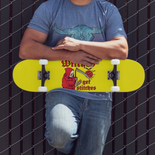 魔女が怖いハロウィンおもしろいを縫う スケートボード (室外3)