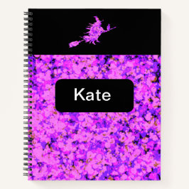 魔女が飛び散絵を描った ノートブック