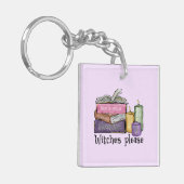 魔女さん ブックの恋人|へ |図書館員 キーホルダー (正面左)