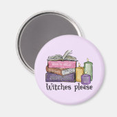 魔女さん ブックの恋人|へ |図書館員 マグネット (正面/裏面)