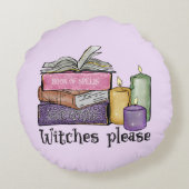 魔女さん ブックの恋人|へ |図書館員 ラウンドクッション (裏面)