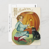 魔女たちがハロウィーンに集まる時 ポストカード (正面/裏面)