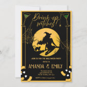 魔女たちのハロウィンパーティー　女の子の夜の歓楽  招待状 (正面)