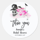 魔女たちのピンクハロウィン ブライズシャワーの魔法 ラウンドシール (正面)