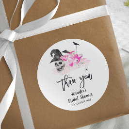 魔女たちのピンクハロウィン ブライズシャワーパーティー ラウンドシール