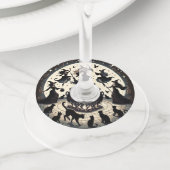 魔女たちの舞踏会:魔法の森の集い ワイングラスタグ (クローズアップ)