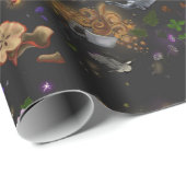 魔女たちは茶と綿の実を入れる ラッピングペーパー (ロールコーナー)