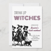 魔女たちよ、飲み干して！ハロウィンのバチェロレッテウィークエンド 招待状 (正面)