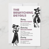 魔女たちよ、飲み干して！ハロウィンのバチェロレッテウィークエンド 招待状 (裏面)