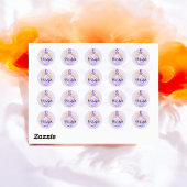 魔女たちよ、飲み干せ 紫の水彩の秘薬 ラウンドシール