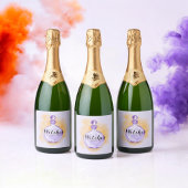 魔女たちよ、飲み干せ！ 紫水彩の魔法の水 スパークリングワインラベル