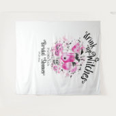 魔女たち、飲み干して ハロウィン ブライダルシャワーの背景 タペストリー (正面(横))