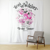 魔女たち、飲み干して ハロウィン ブライダルシャワーの背景 タペストリー (インサイチュ)