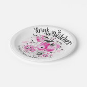 魔女たち、飲み干して ハロウィン ブライダルシャワー ペーパープレート (アングル)