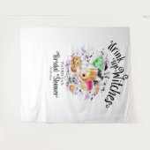 魔女たち、飲み干して！ハロウィン ブライダルシャワー 背景 タペストリー (正面(横))