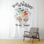 魔女たち、飲み干して！ハロウィン ブライダルシャワー 背景 タペストリー (インサイチュ)