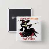 魔女って悪いこというの 缶バッジ (正面&裏面)