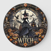 魔女である ラージ壁時計 (正面)