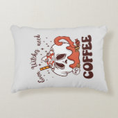 魔女でもコーヒーが必要 アクセントクッション (正面)