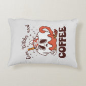 魔女でもコーヒーが必要 アクセントクッション (裏面)