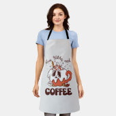 魔女でもコーヒーが必要 エプロン (着用した状態)