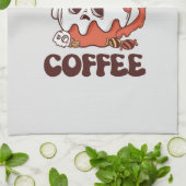魔女でもコーヒーが必要 キッチンタオル (折り畳み)
