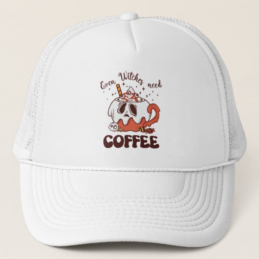 魔女でもコーヒーが必要 キャップ (正面)