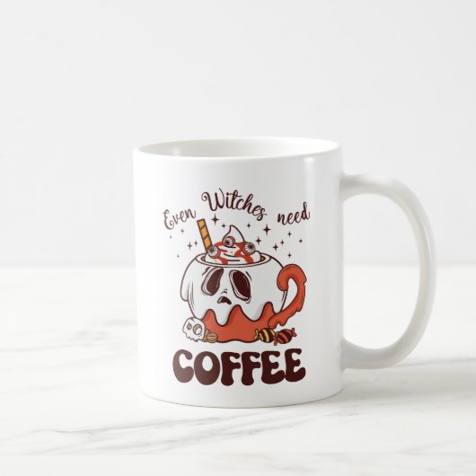 魔女でもコーヒーが必要 コーヒーマグカップ (右)
