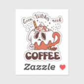魔女でもコーヒーが必要 シール (シート)