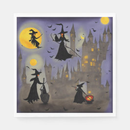 魔女とこうもり-紙ランチョンナプキン スタンダードランチョンナプキン