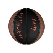 魔女とオレンジムーンのこうもりでトリックまたはトリート ミニバスケットボール (縦)