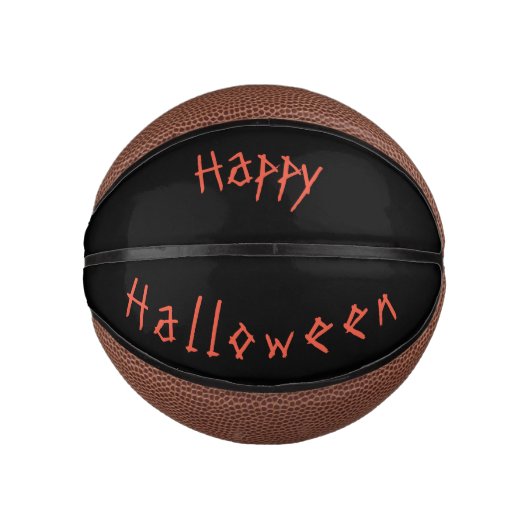 魔女とオレンジムーンのこうもりでトリックまたはトリート ミニバスケットボール (正面)
