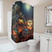 魔女とカボチャ シャワーカーテン (インサイチュ)