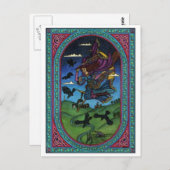 魔女とカラス ポストカード (正面/裏面)