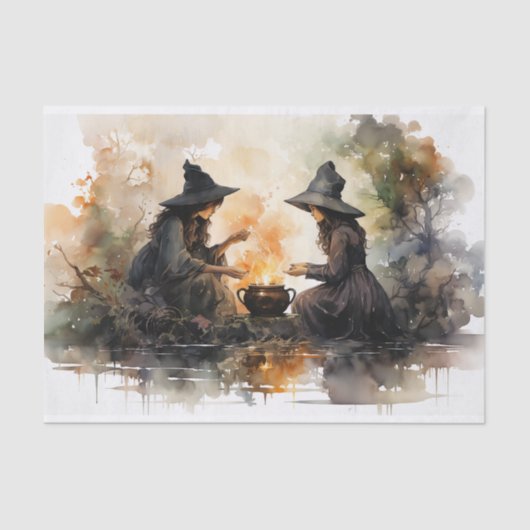 魔女とカルドロン秋ハロウィーンデクページ 薄葉紙 (正面)