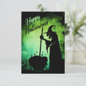 魔女とコールドロンハッピーハローウィンカード サンキューカード (スタンド正面)