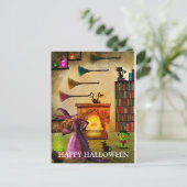 魔女とハロウィーンの怖い夜 ポストカード (スタンド正面)