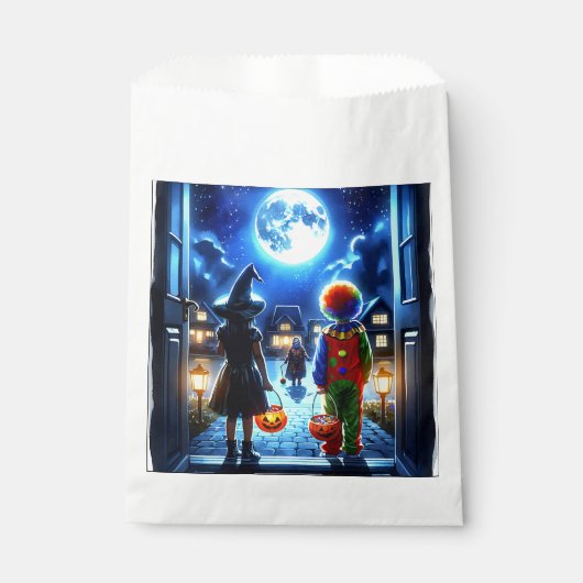 魔女とピエロが怪物ハロウィーンを見て フェイバーバッグ (正面)