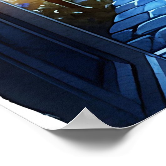 魔女とピエロが怪物ハロウィーンを見て ポスター (角)