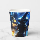 魔女とピエロが怪物ハロウィーンを見て 紙コップ (正面)