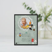 魔女とフォトフレーム，モンスター，幽霊，猫 ポストカード (スタンド正面)