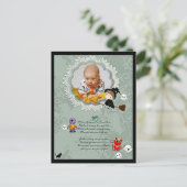 魔女とフォトフレーム，モンスター，幽霊，猫 ポストカード (スタンド正面)