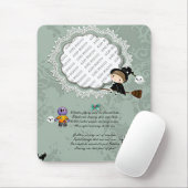 魔女とフォトフレーム,モンスター,幽霊,猫 マウスパッド (マウス)