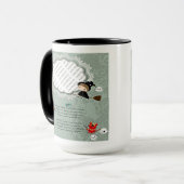 魔女とフォトフレーム，モンスター，幽霊，猫 マグカップ (正面左)