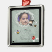 魔女とフォトフレーム,モンスター,幽霊,猫 メタルオーナメント (左)