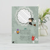 魔女とフォトフレーム，モンスター，幽霊，猫 招待状 (スタンド正面)