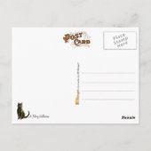 魔女とフクロウと猫のハロウィーンのご挨拶 ポストカード (裏面)